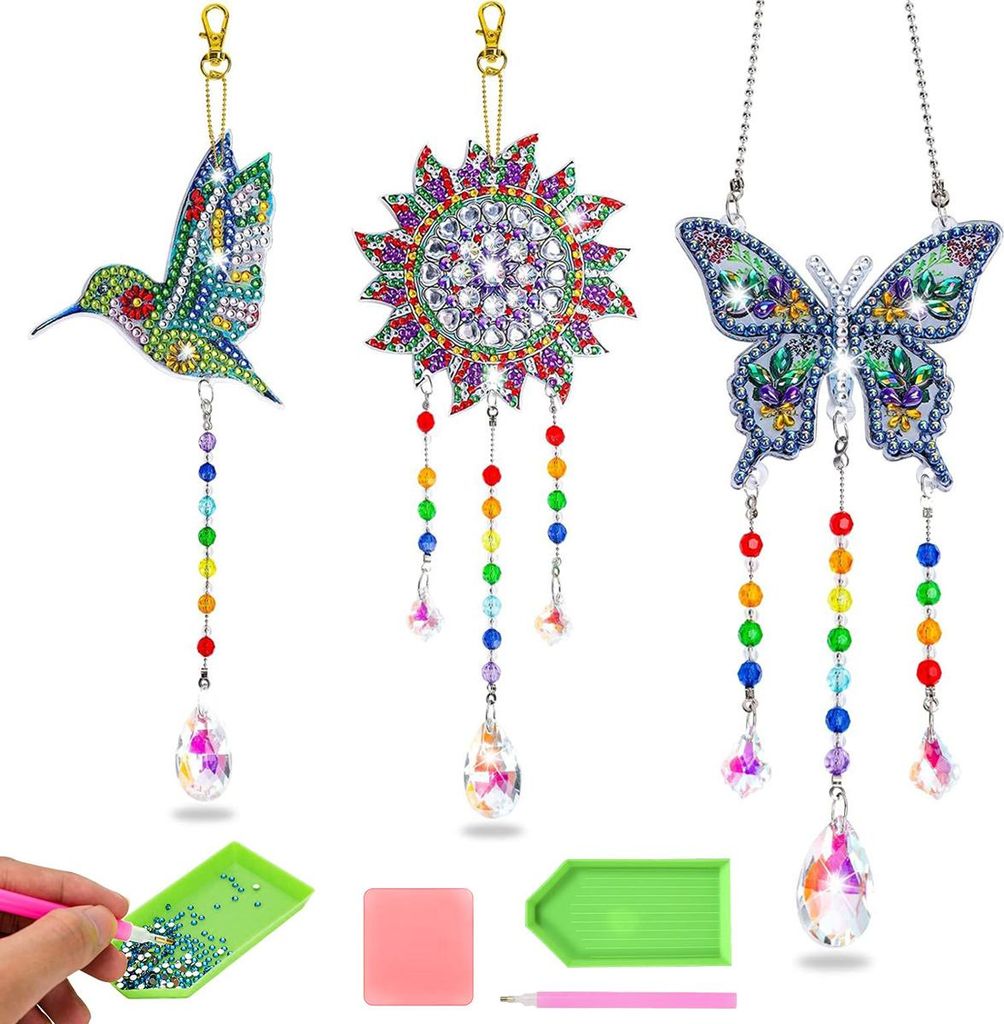 3 kusy Diamond Painting dětské zvonkohry, řemeslná sada Obrázek produktu 