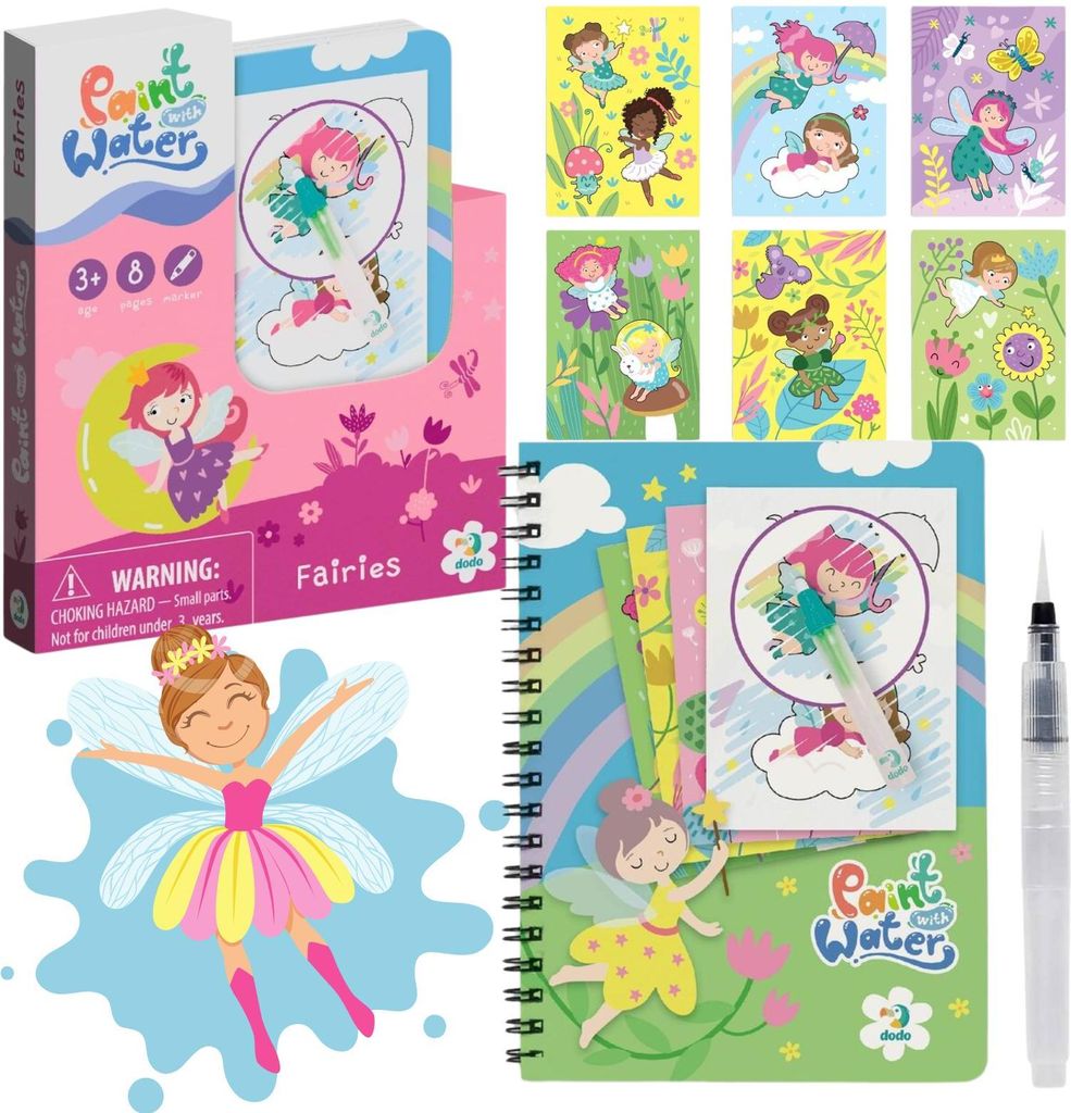 Wassermarker-Malbuch "Feen" Set für die Kleinsten 300312 Produktbild 