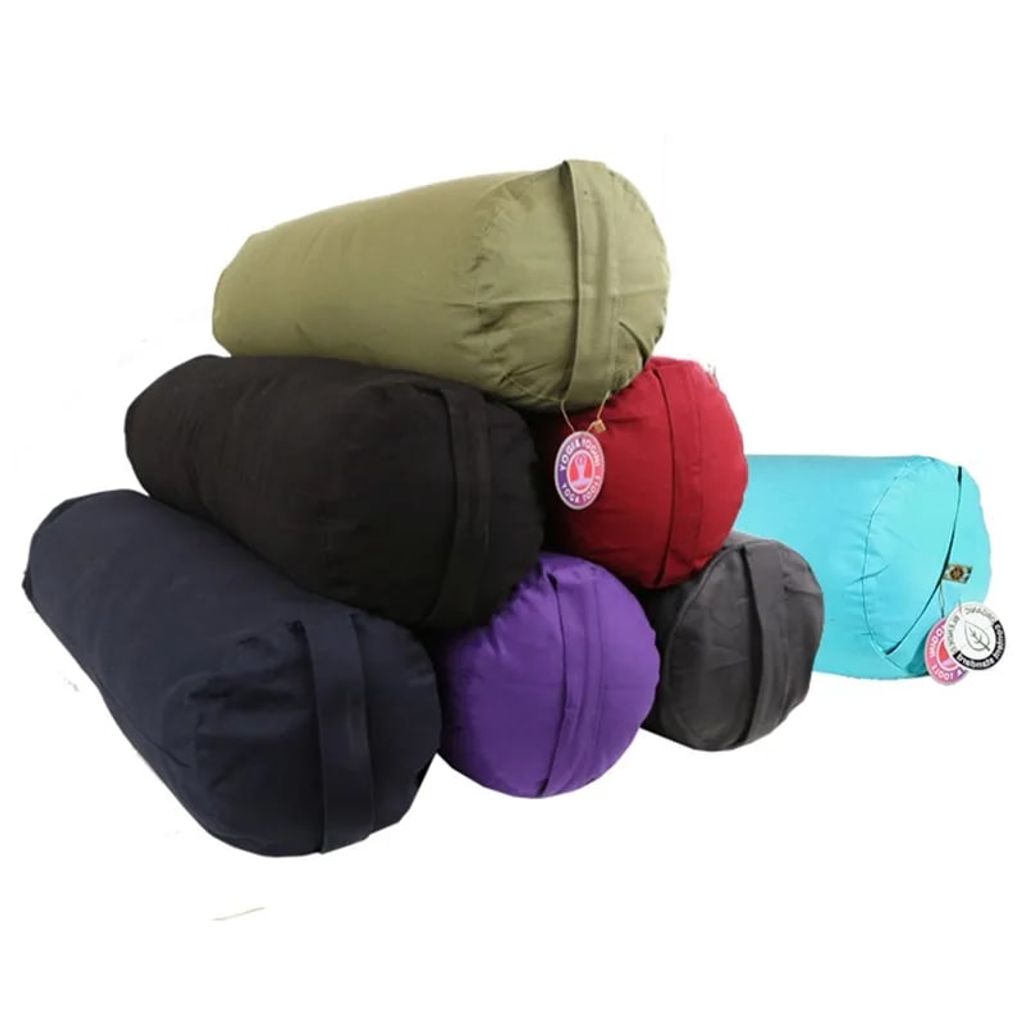 Bolster rund SET 7 Farben Baumwolle BIO (OCS) -- 60x16 cm, ±2300 g kaufen online