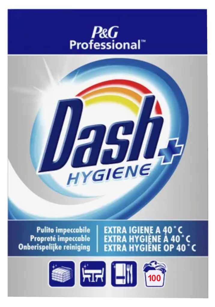 Detersivo in polvere Dash Hygiene + Professional 100 Immagine del prodotto 