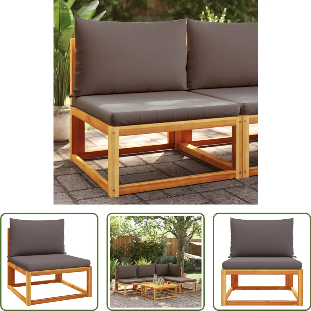 Poltrona Shabby in Legno di Acacia per Giardino e Patio