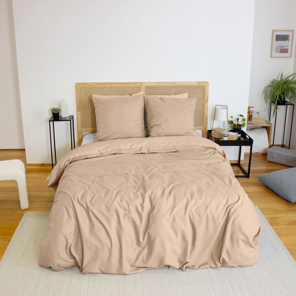 sweeek - Wendebettwäsche für 2 Personen - Greige