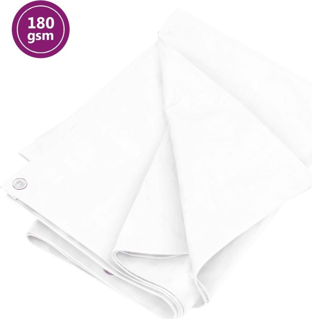 "im Angebot" Abdeckplane 180 g/m² 3x4 m Weiß HDPE - Planen & Abdeckfolien CC983