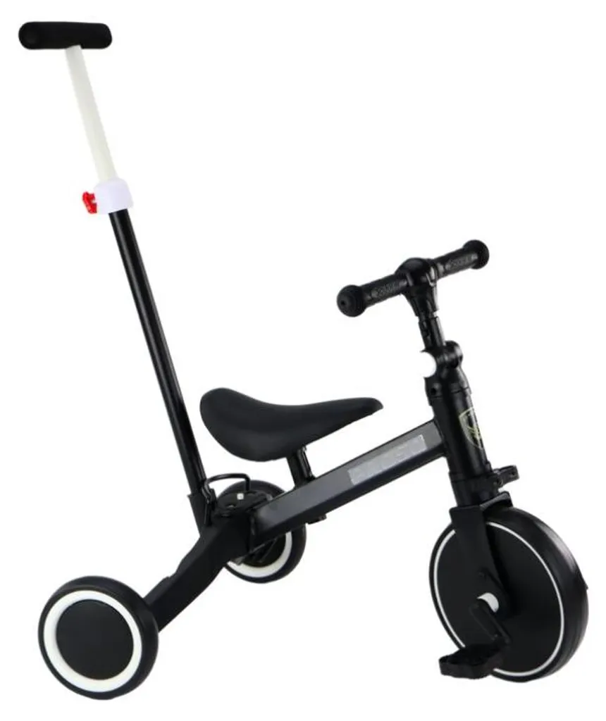 Vélo tricycle enfant Pro50 Noir avec canne directionnelle amovible