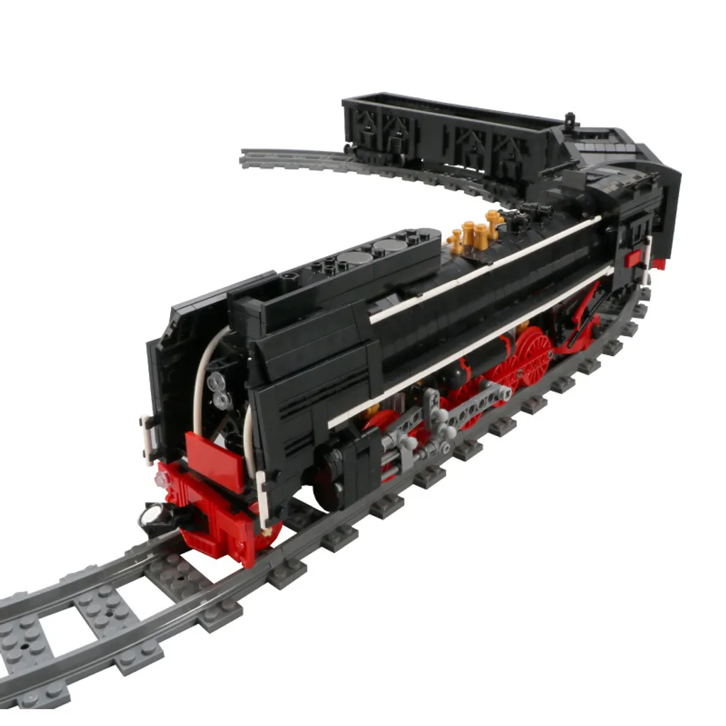 Locomotive vapeur Mould King 12003 briques haute précision pour passionnés