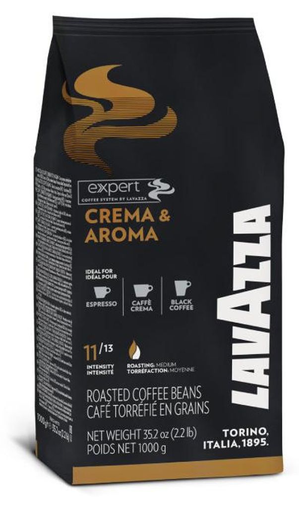 Lavazza Crema e Aroma, 1 kg, Americano, Cappuccino, Kawa, Zdjęcie produktu 