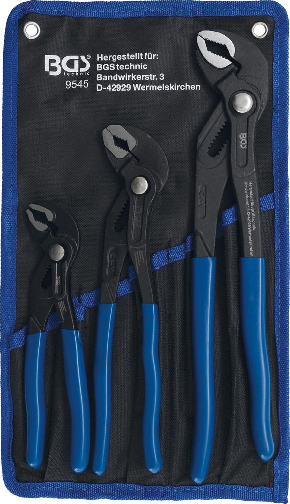 BGS 9545 Wasserpumpenzangen-Satz, arretierbar 3tlg 175 / 240 / 300 mm
