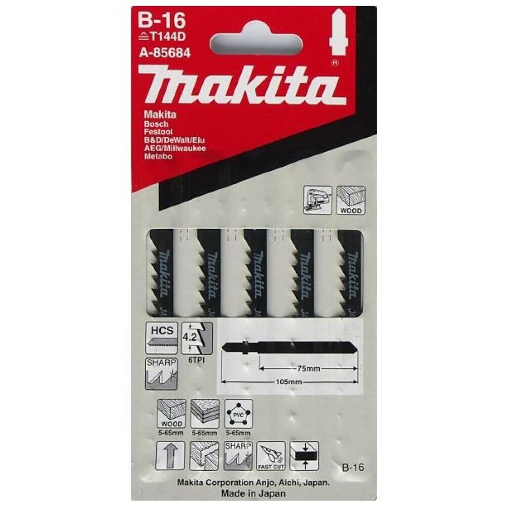 Makita A-85684 Lama per seghetto alternativo B-16 Immagine del prodotto 