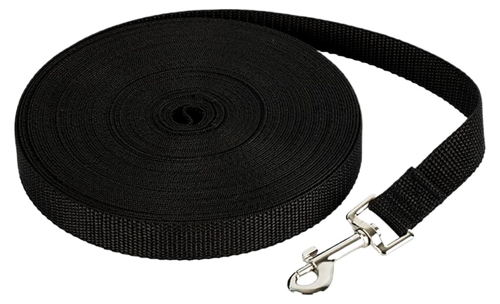 Schleppleine für kleine bis große Hunde, 9 m Nylon Hundeleine mit robuster und wetterfester Ausführung, Trainingsleine mit D-Karabiner und Griff...
