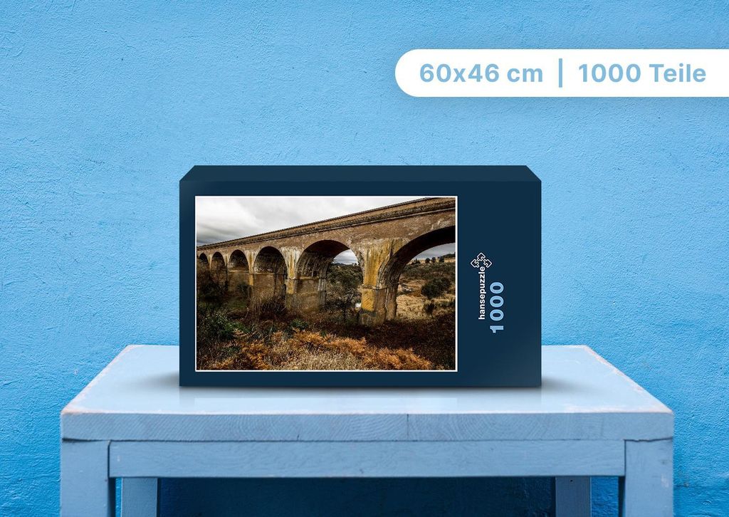hansepuzzle 101810 - Brücke Puzzle, 1000 Teile, Reisen, 60,0 x 46,0cm mit hochwertiger Aufbewahrung, Kartonbox und wiederverschließbarem Beutel