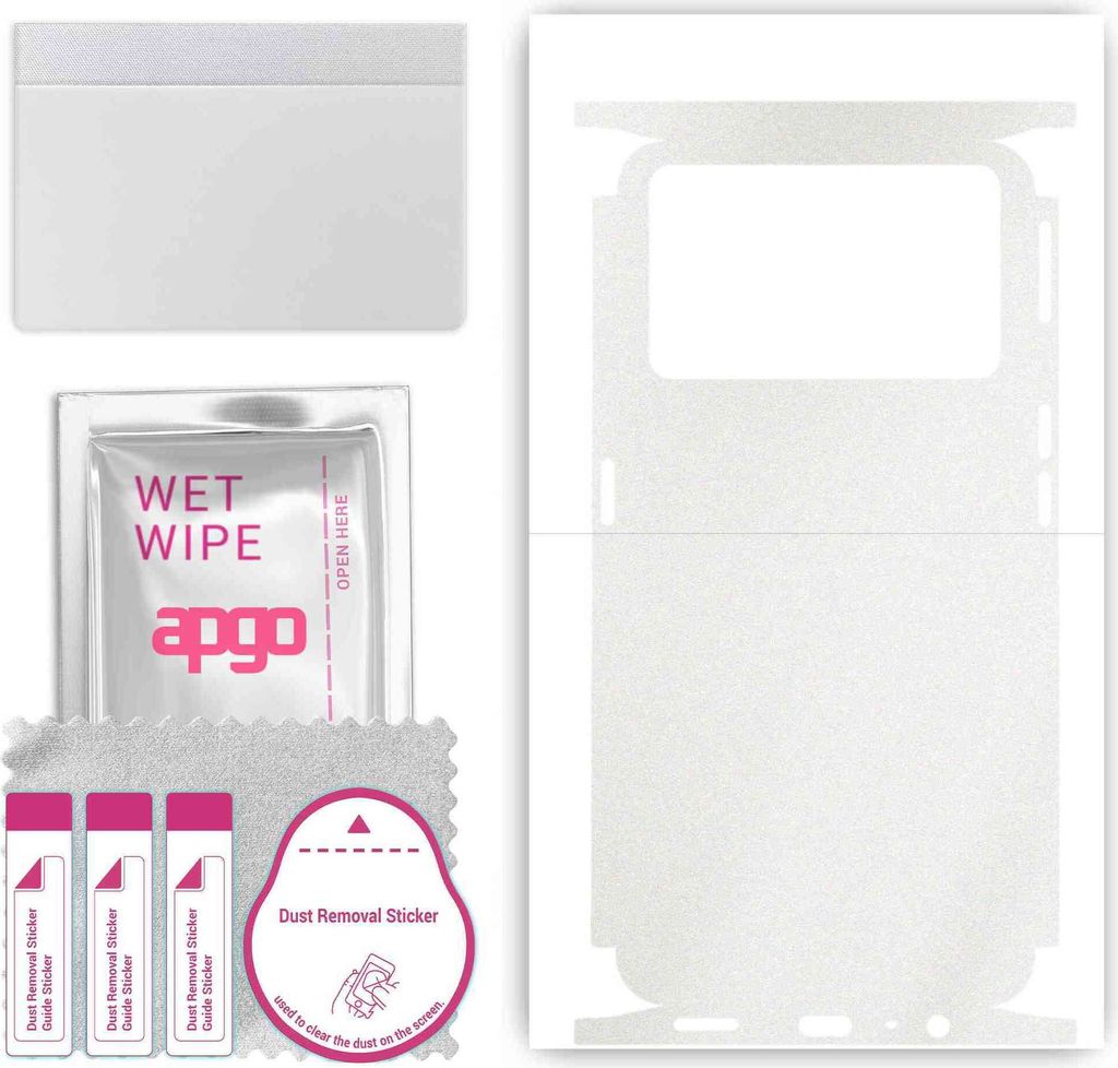 apgo Rückseite + Seiten Schutzfolie, Skin, kompatibel mit Oppo K9 Pro 5G, Hinten Displayschutzfolie aus Vinylfolie, kratzfest, einfache Montage - ...