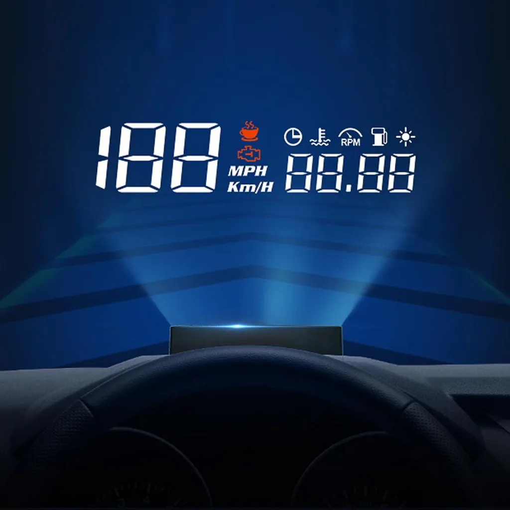 Compteur de vitesse numérique HUD pour tableau de bord de voiture