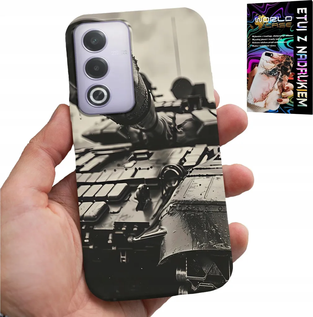 Oppo A80 5G Cover Carro Armato + Pellicola Omaggio - Anti-Caduta