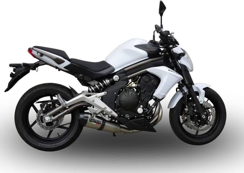 Komplettes GPR-Auspuffsystem GPE Jahr in Titan mit Katalysator für Kawasaki ER 6N/F E3
