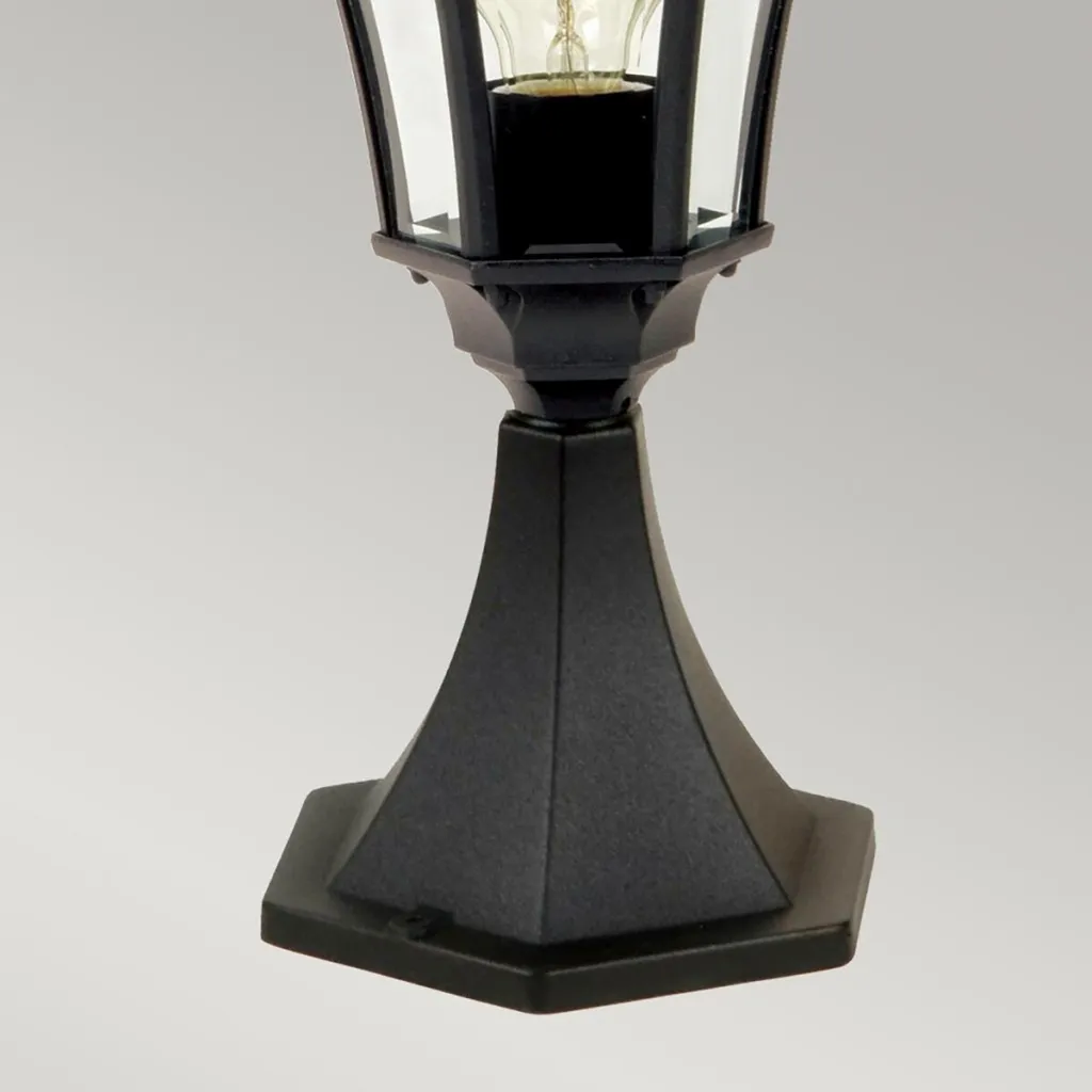 Lampe extérieure rétro E27 60W en métal noir Garden Zone série Ledbury - 5
