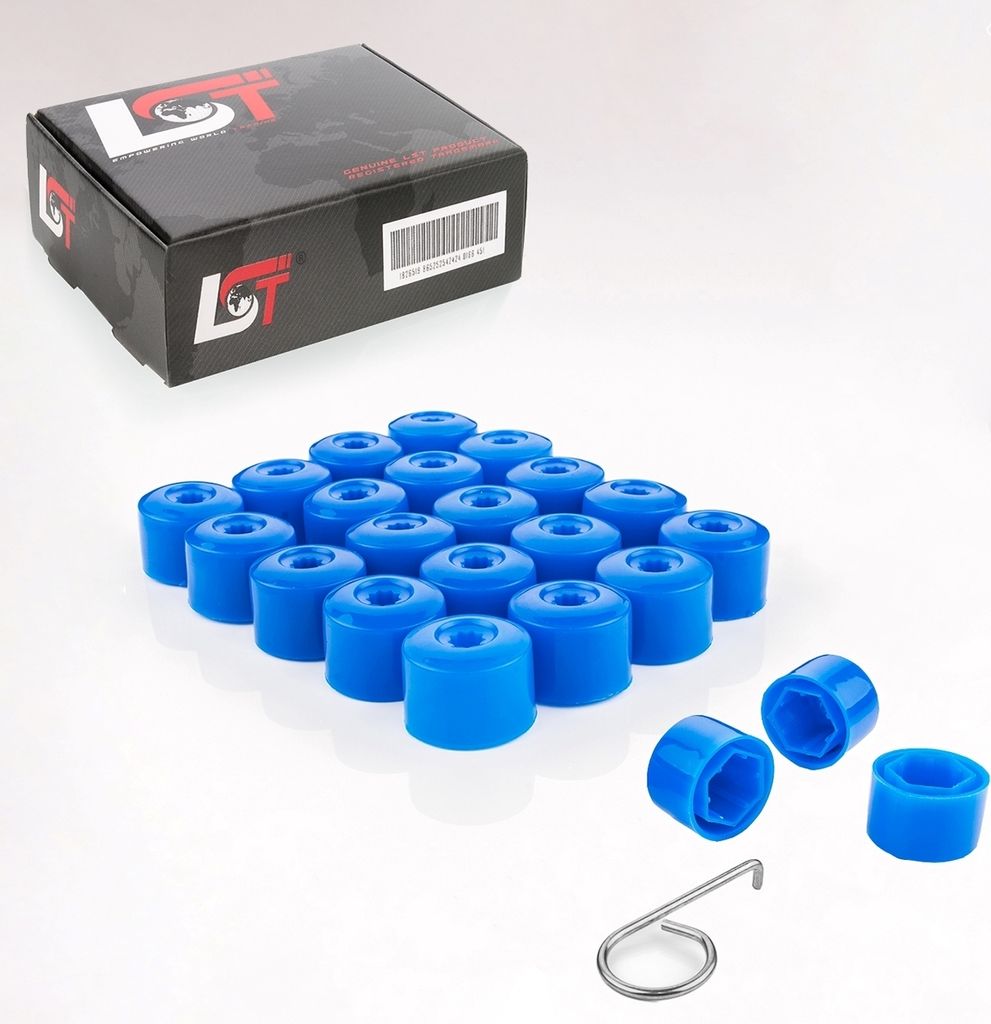 20x Radschrauben Kappen 17mm blau für JEEP CHEVROLET CHRYSLER FORD ROVER