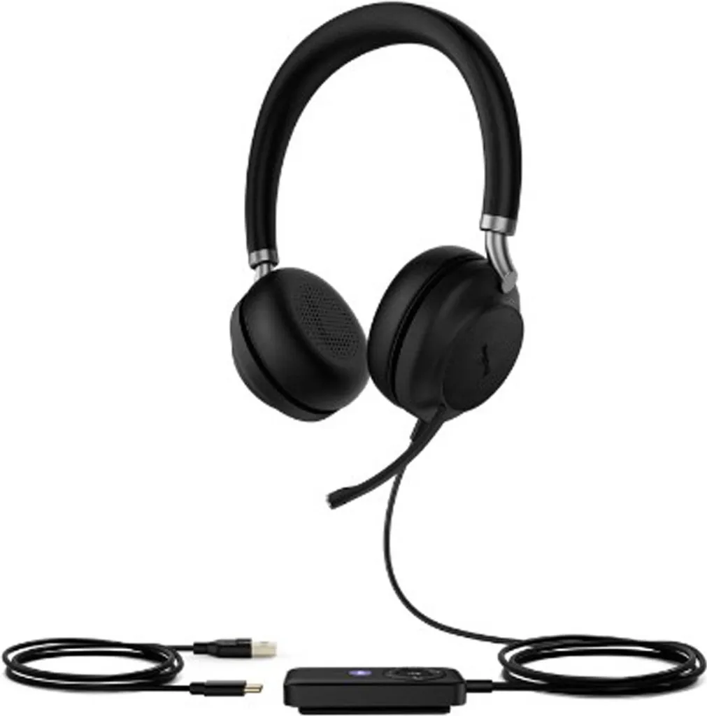 Yealink UH38 Dual Casque On-Ear Bluetooth et Filaire USB-A Haute Qualité