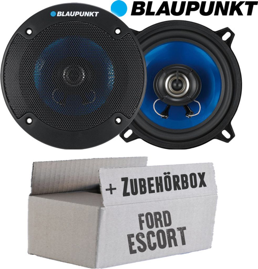 Lautsprecher Boxen Blaupunkt ICx542 - 13cm 2-Wege Auto Einbauzubehör - Einbauset passend für Ford Escort Front - justSOUND