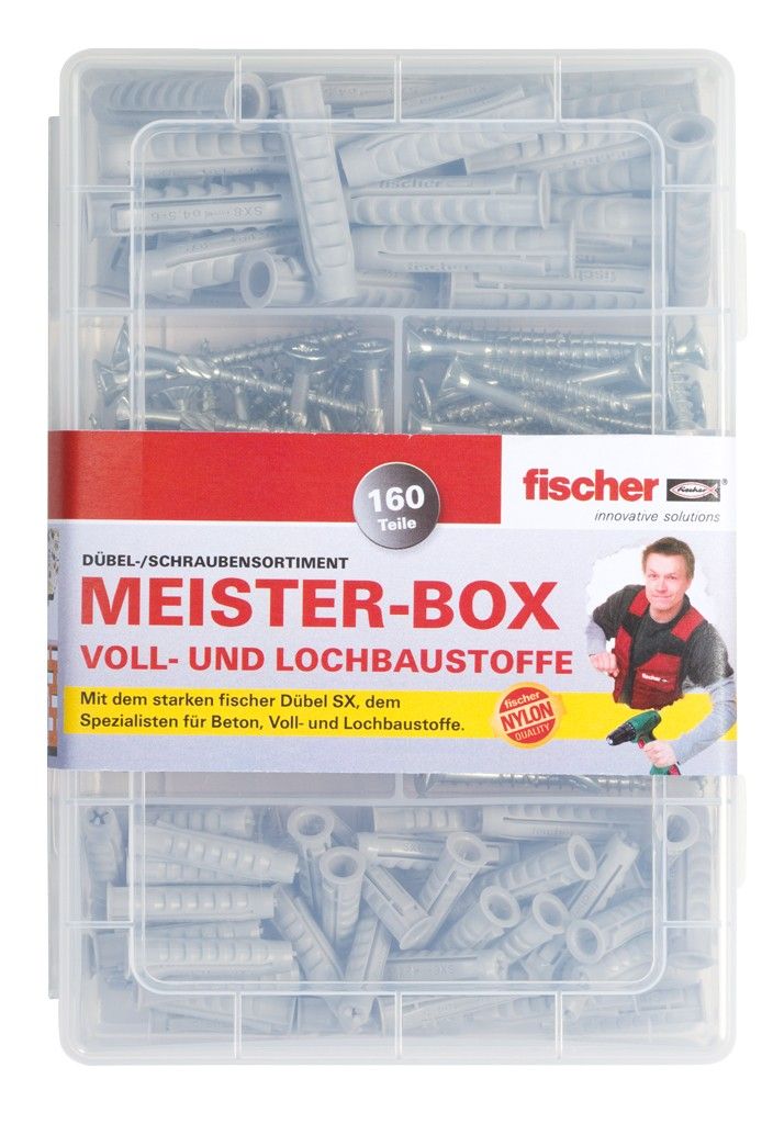 Fischer MEISTER-BOX SX con viti - Set di viti e tasselli - Immagine del prodotto 