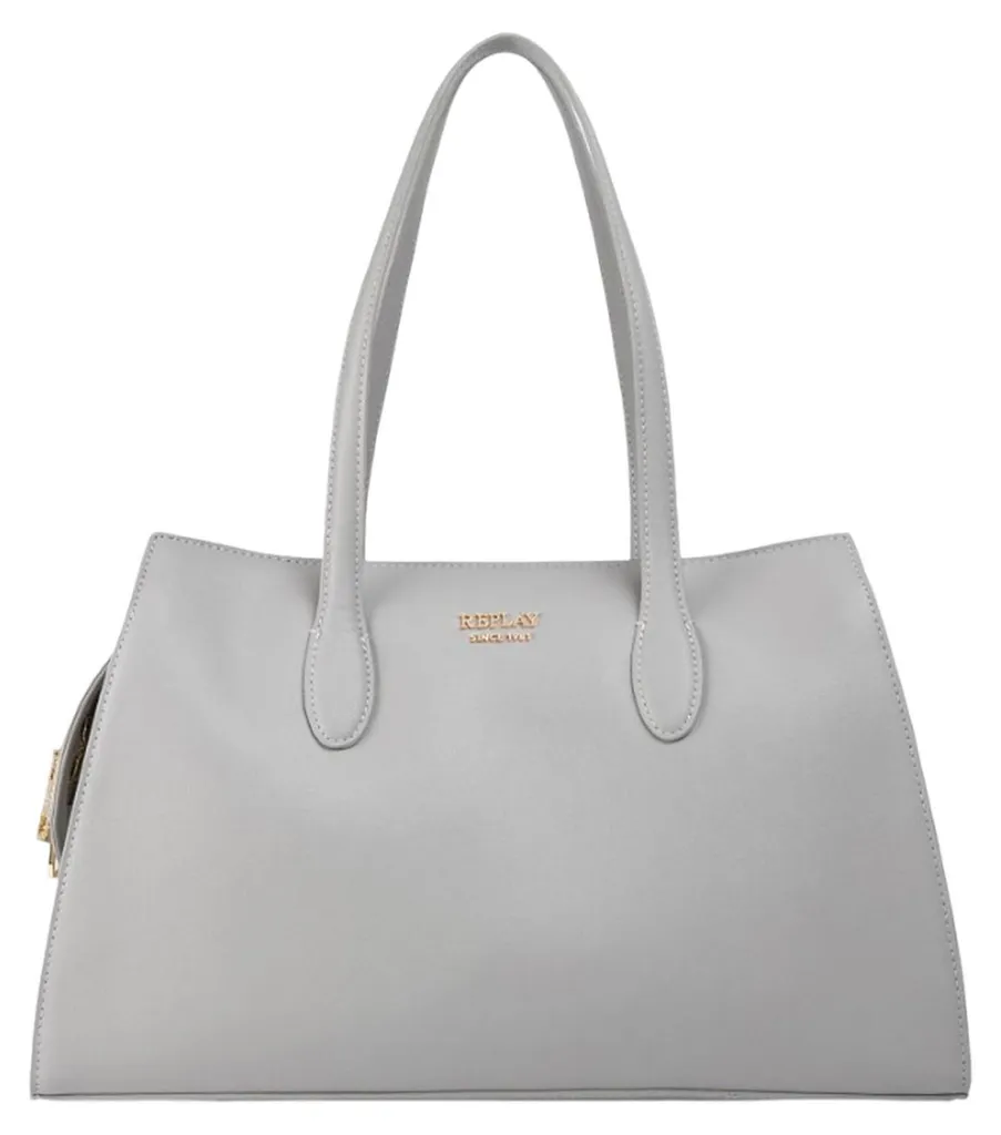 Sac à main REPLAY Elephant Skin gris : fini le désordre dans votre sac