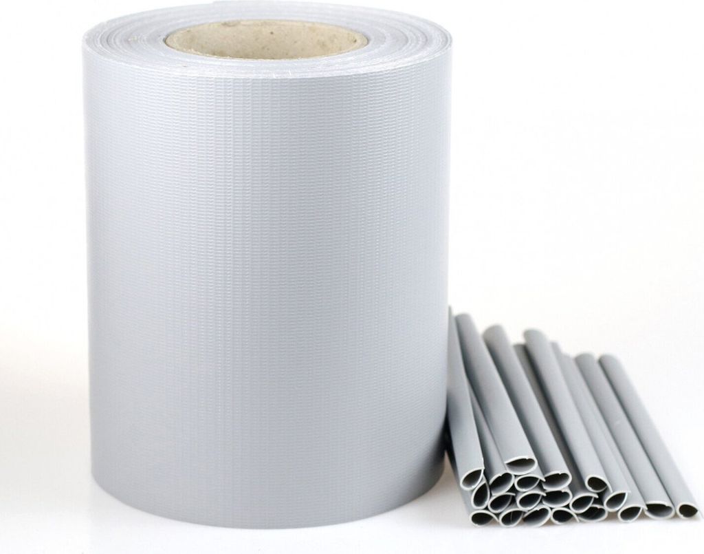 Cellfast Zaunband, UV-beständig, 20 Clips, 35m, hellgrau, 30-081