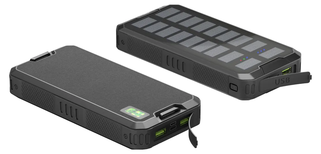 Batterie externe solaire anti-panne - Chargeur étanche de secours