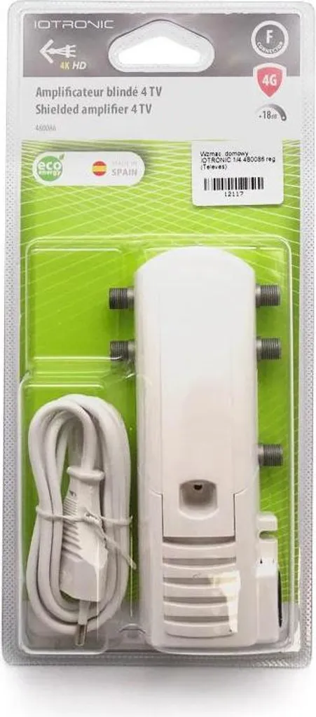 Amplificateur TV intérieur IOTRONIC 1/4 Televes pour plusieurs postes