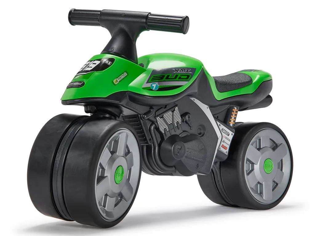 Moto Porteur Falk Bud Racing Verte : Solution Motricité et Équilibre Bébé