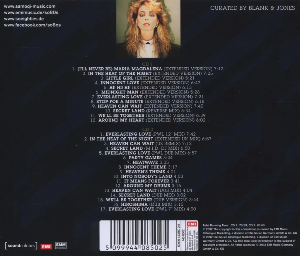 So80s présente Sandra : Édition vinyle remasterisée des hits 80s