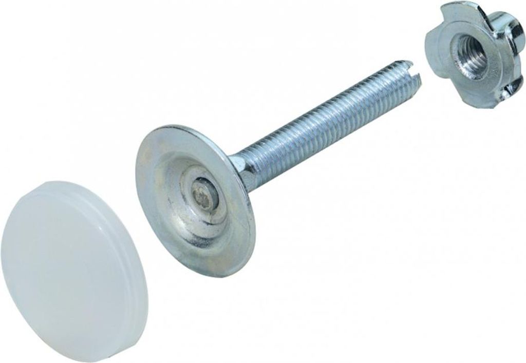2er Set HETTICH Stellschrauben Stahl verzinkt, L.60 mm