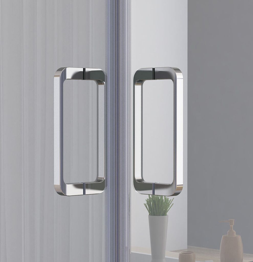 Duschkabine 90x75 Eckig Dusche Falttür 180º Duschwand Produktbild 4
