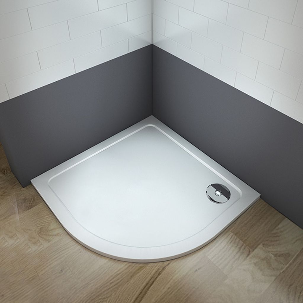 90x90x3cm Duschtasse Viertelkreis Runddusche Duschwanne Produktbild