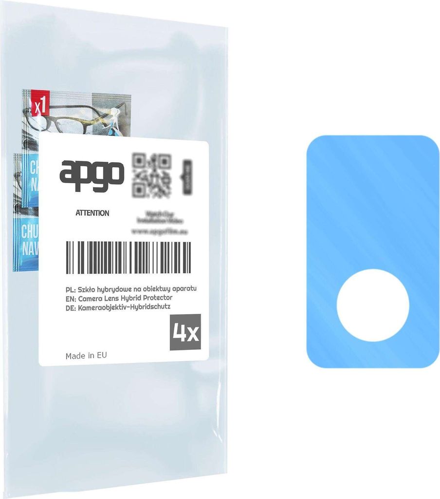 apgo 4 Stück Hybrid Kameraschutz, Kamera-Schutzglas kompatibel mit Samsung Galaxy Tab Active 2, Linsenschutz, 9H Härte, Schutz für Kameraobjekti...