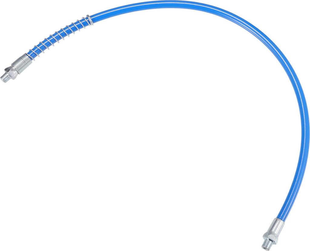 1 Stück 24 Zoll Universal 1/8" NPT Fettpresse Flexschlauch - Anhänger Flex Fettpresse Schlauchverlängerung rutschfest - Metall Blau