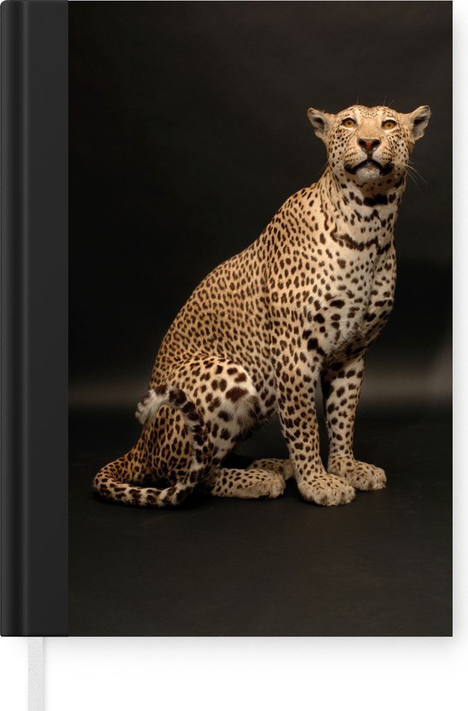 MuchoWow Notizbuch Tagebuch Haushaltsbuch Notebook A5 Leopard - Tiere - Fleck - Notizblock - Notizheft - Notebook - Schreibblock - Papier