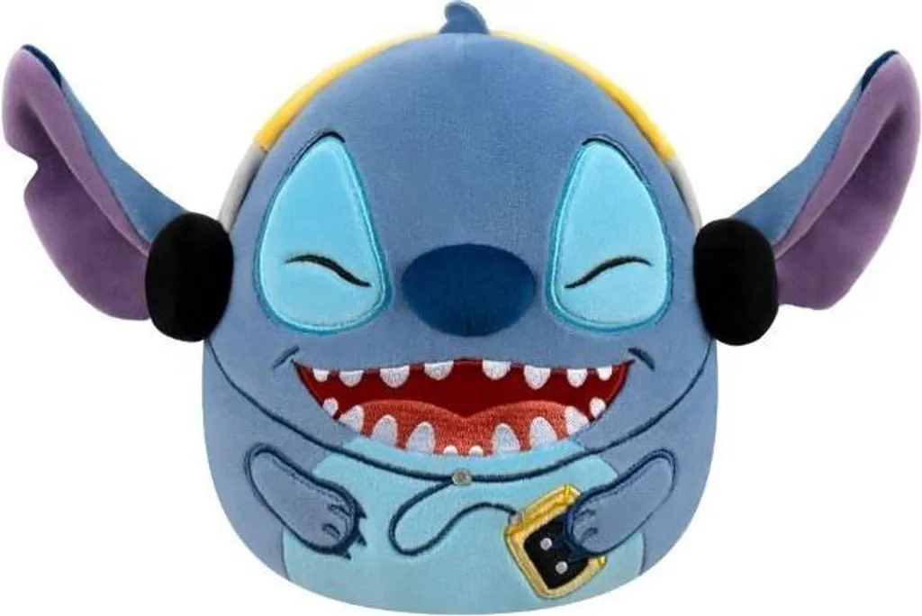 Squishmallows Stitch 25 cm Disney avec écouteurs - Texture ultra-soft