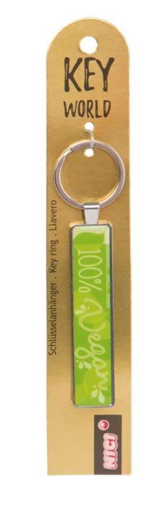 Schlüsselanhänger metall "100% Vegan"