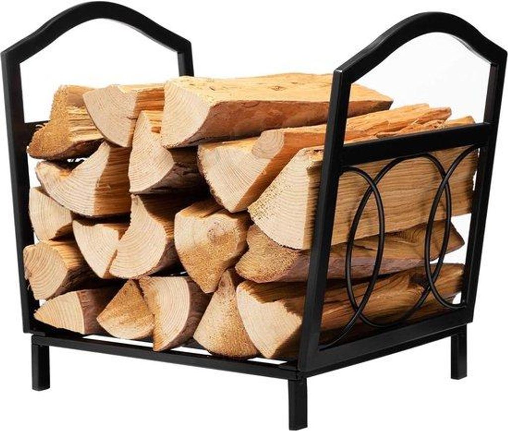 Indoor-Stahl-Brandkorb für Holzfeuerlagerung - 42x31x39cm