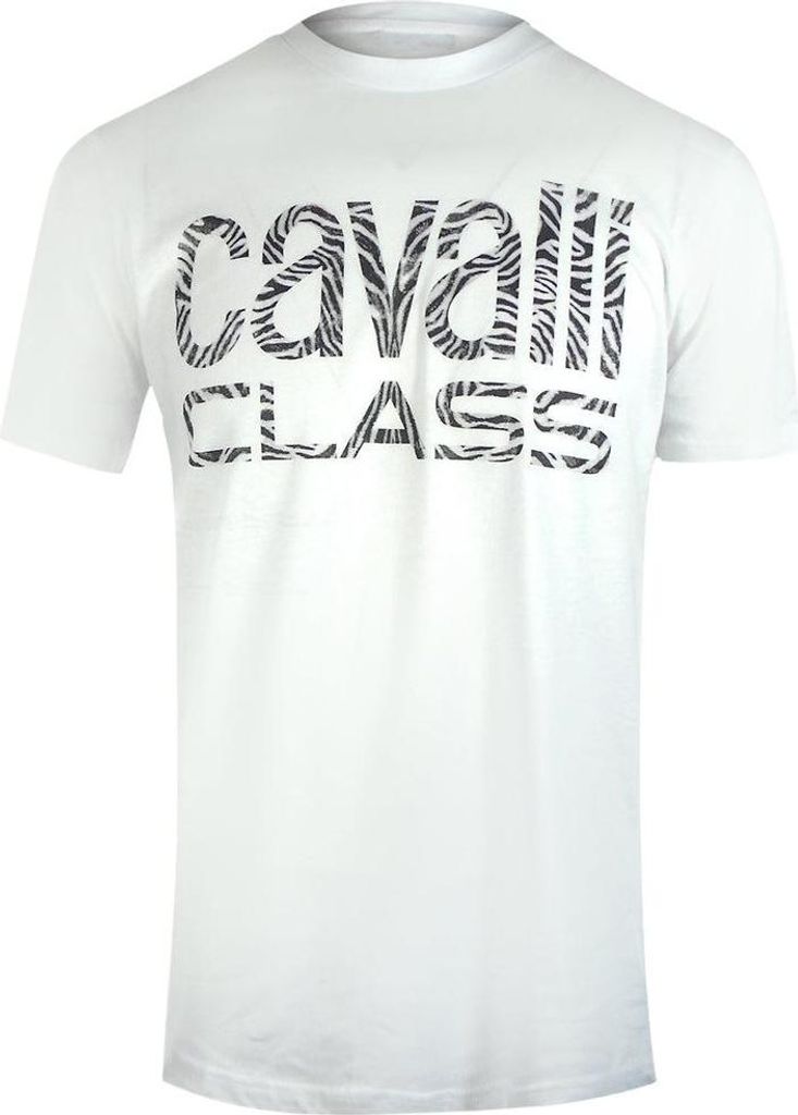 Cavalli Class - T-Shirt für Herren, Logo SY745 (M) (Weiß)