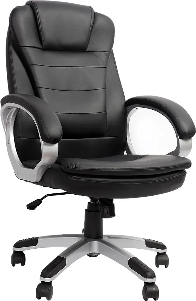Sedia da scrivania nera 120 kg Poltrona da ufficio Sedia da computer Sedia girevole