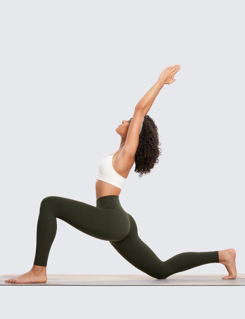 Damen High Waist Sport Leggings Blickdicht Yoga Leggins Fitnesshose Workout Gym