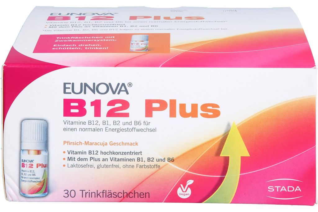 EUNOVA B12 Plus lahvičky, 30 ks. Ampulky Obrázek produktu 