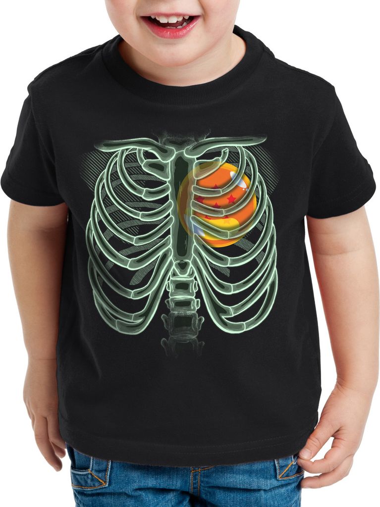 style3 X-Ray Dragon Kinder T-Shirt röntgen Z