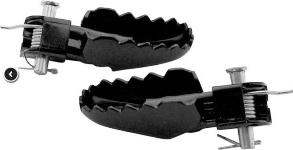 Universal Fussrasten Enduro Trial MX foot-pegs footrests schwarz