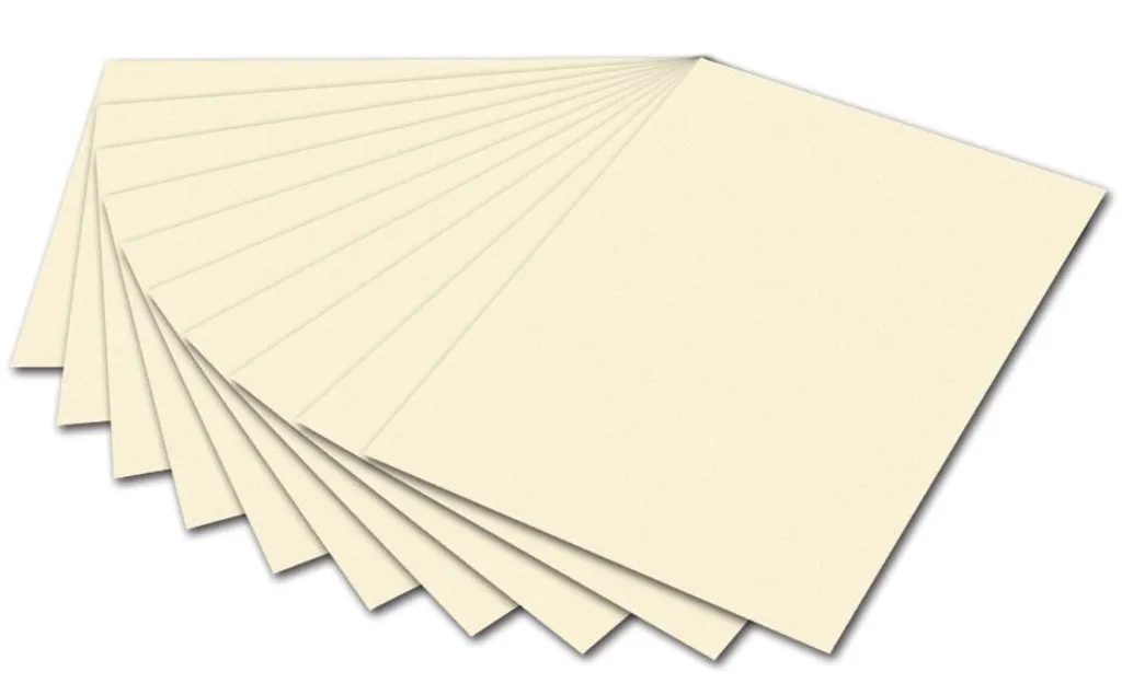 Grande feuille de papier dessin beige 130g Folia 6708E pour art et école