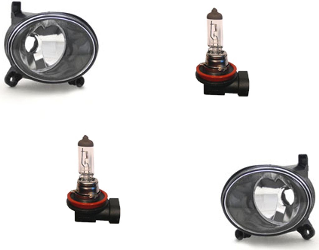 Johns, Nebelscheinwerfer H11 Links & Rechts Set passend für Audi A6 4F & Leuchtmittel 8T0941699B 8T0941699A