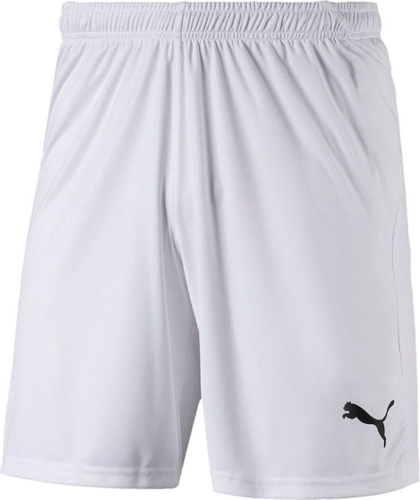 Puma Fußball Liga Shorts Herren kurze Hose Männer weiß schwarz Gr L