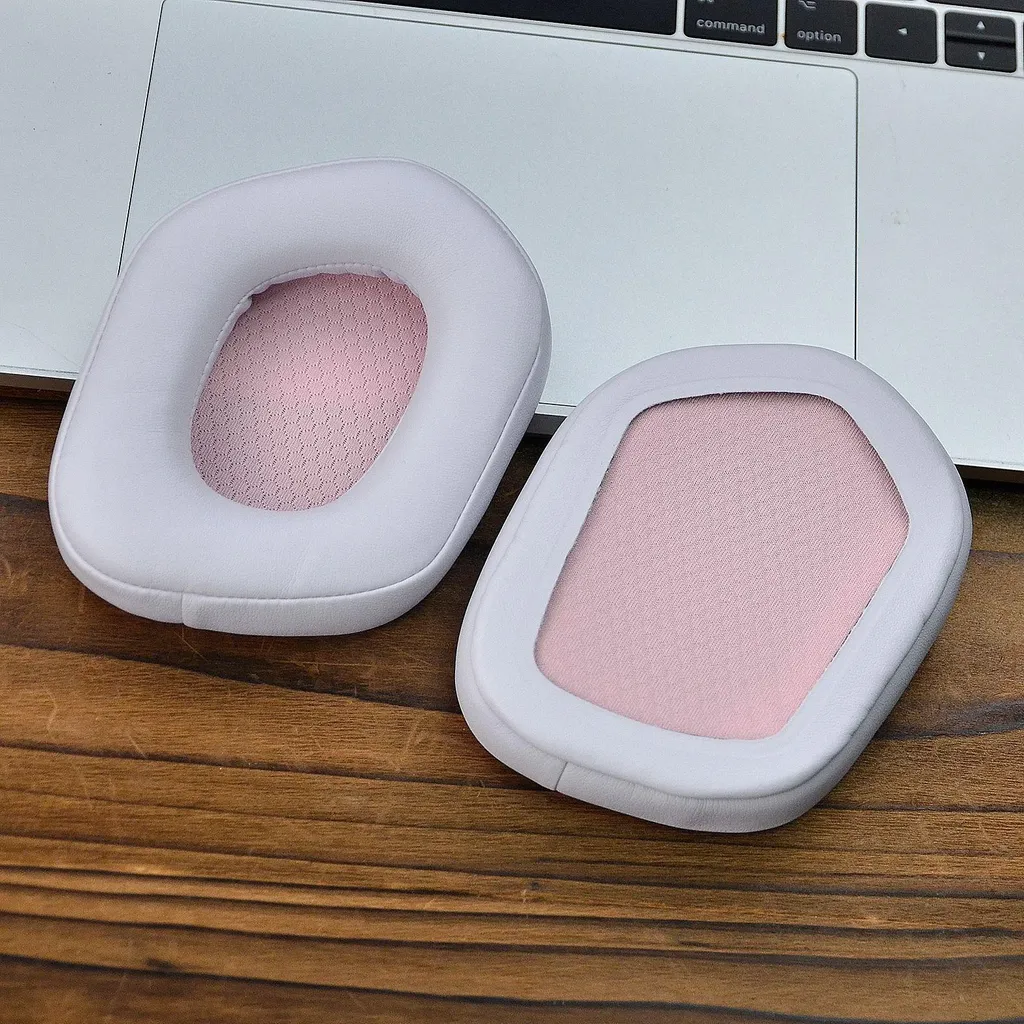 Cuscinetti Auricolari Logitech G733 G335 G533 Bianco Ricambio - 2