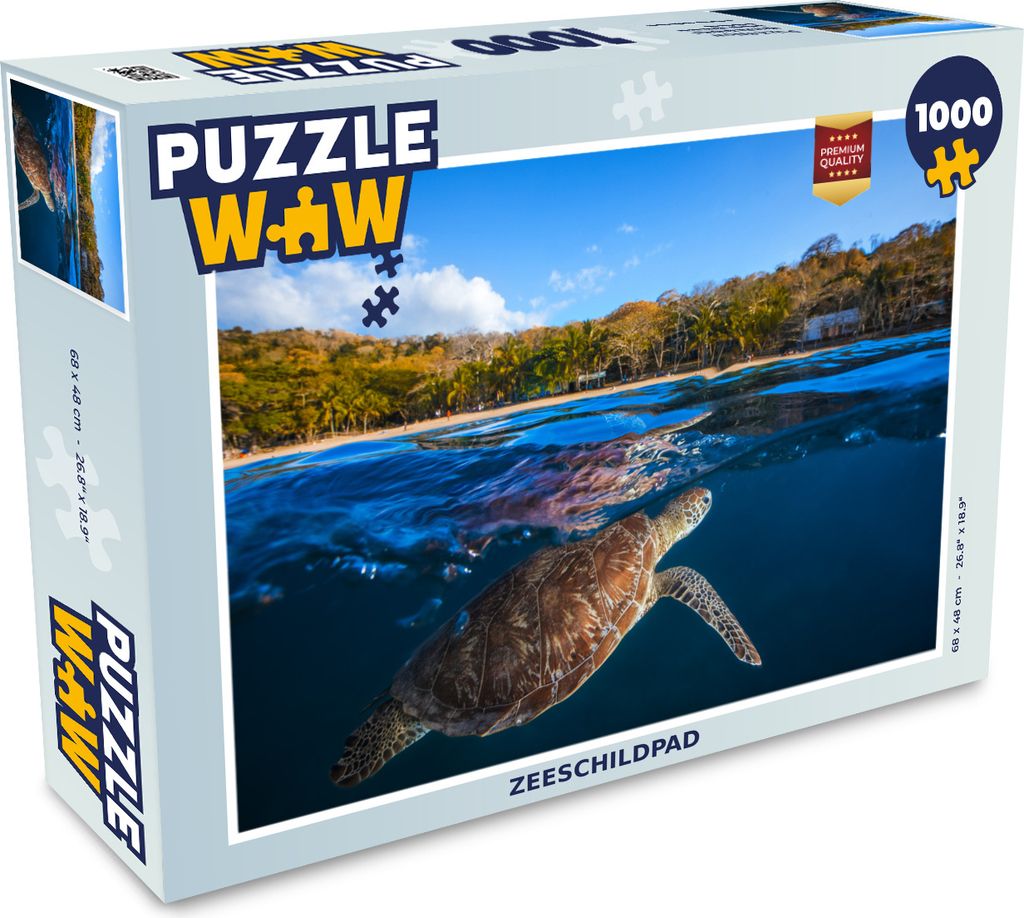 MuchoWow Puzzle 1000 Teile Meer - Schildkröte - Sommer - Erwachsene - Rätsel