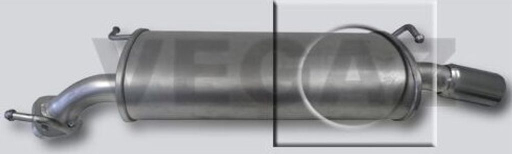 VEGAZ KS-157 Endschalldämpfer für KIA CARENS I (FC) Auspuff
